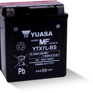Yuasa AGM Battery - YTX7L-BS - .33 L Maintenance-Free Battery YUAM327BS