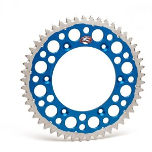 Renthal 99-05 Yam YZ125/G-250F/ YZ400-450/ 88-89 Honda XR 250R Rear Twinring - Blue 520-48P Teeth 1500-520-48GPBU