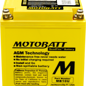Motobatt Battery Mb10u Sealed Factory Activated 491-1022