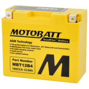 Motobatt Battery Mbt12b4 Sealed Factory Activated 491-1017