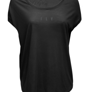 FLY RACING Women's Fly Breezy Tee Black 2x 356-00402X
