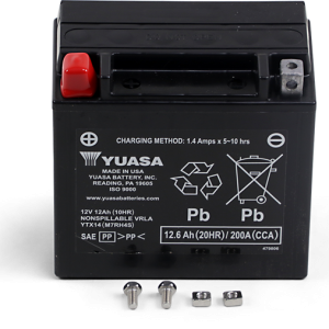 YUASA AGM Battery - YTX14 YUAM7RH4S