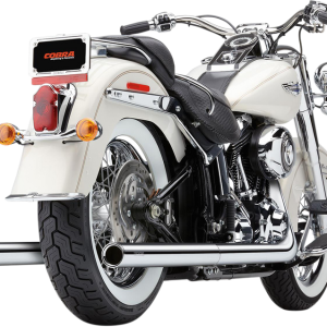 COBRA True Dual Exhaust - Billet Tip - '07-'11 Softail 6985