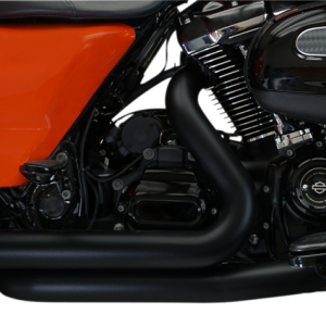 KHROME WERKS Aggressor 2-into-2 Crossover Headers - Black - M8 Glide 2017-2024 200920