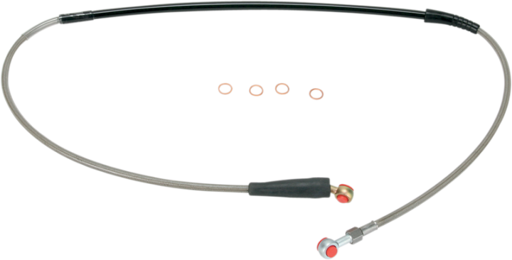 MOOSE RACING Brake Line - Front - Stainless Steel - Honda H02-1-029/P
