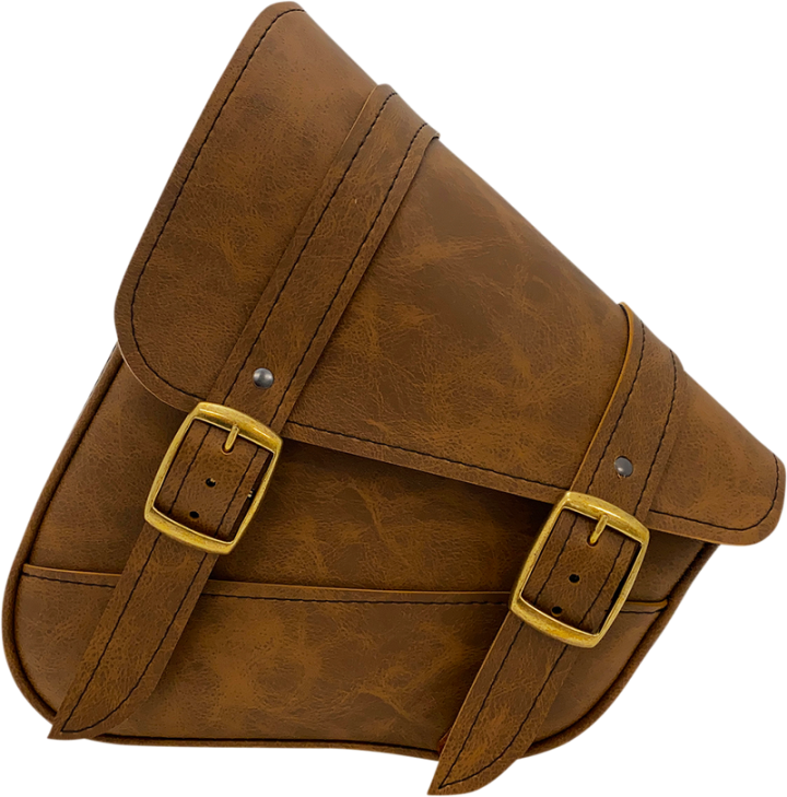 WILLIE & MAX LUGGAGE Softail Swing Arm Bag - Brown 59777-08