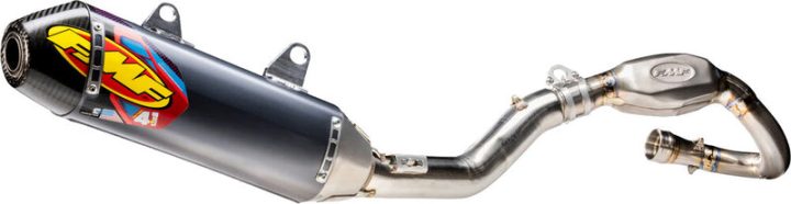 FMF Factory 4.1 RCT Exhaust System - Stainless Steel - Carbon End Cap KX 450 2024 042405