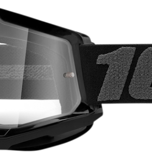 100% Strata 2 Goggles - Black - Clear 50027-00001