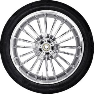 COASTAL MOTO Atlantic Rear Wheel (18"/Chrome)/Dunlop Tire (180/55B18) PKG-ATL185CH-ABST