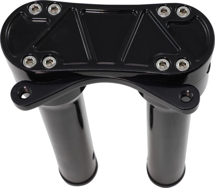 ACCUTRONIX Risers - Threaded - 10" - Gauge Mount - Black HR2210-MB