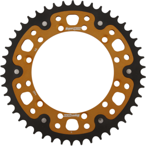 SUPERSPROX Stealth Rear Sprocket - 46 Tooth - Gold - Kawasaki/Suzuki RST-460-46-GLD