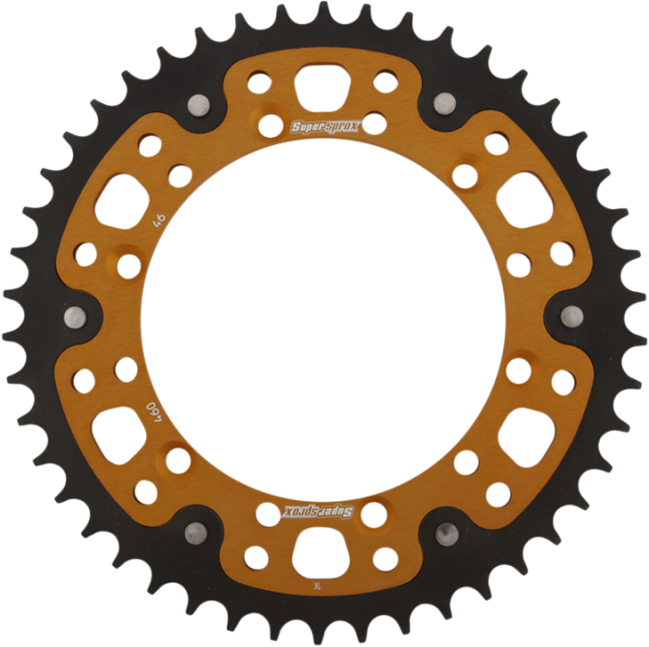 SUPERSPROX Stealth Rear Sprocket - 46 Tooth - Gold - Kawasaki/Suzuki RST-460-46-GLD