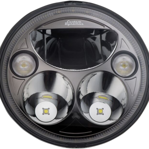 CUSTOM DYNAMICS 7" TruBEAM® Headlamp - Black - Chief CDTB-7-I-B