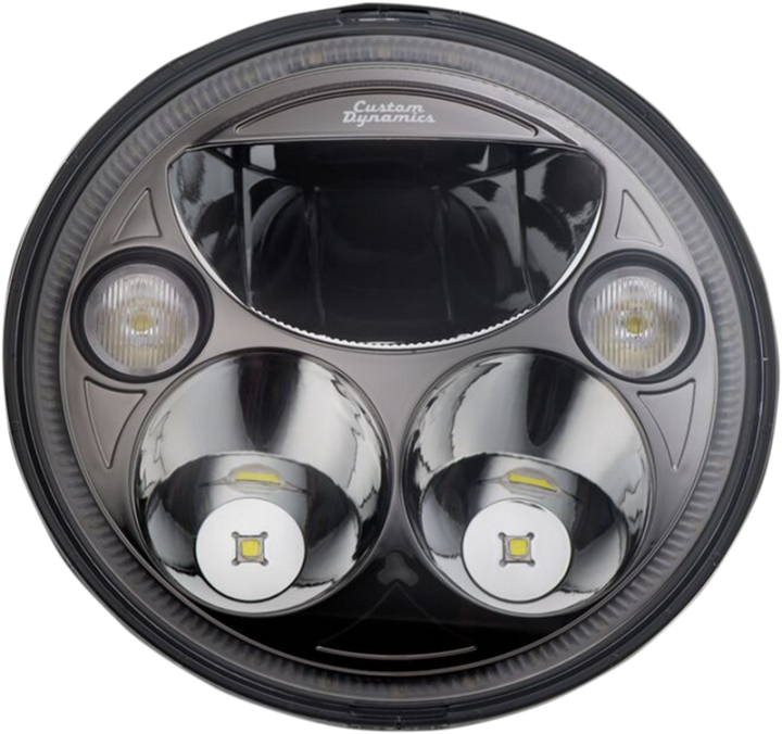 CUSTOM DYNAMICS 7" TruBEAM® Headlamp - Black - Chief CDTB-7-I-B