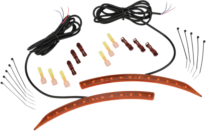 SHOW CHROME Front Fender LED Light Kit - Amber - F3/RT/Ryker 41-187
