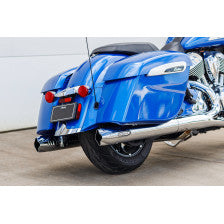 S&S CYCLE 4" Broadhead Slip-On Mufflers Fishtail Chrome Indian Challenger/Chieftain 550-1077