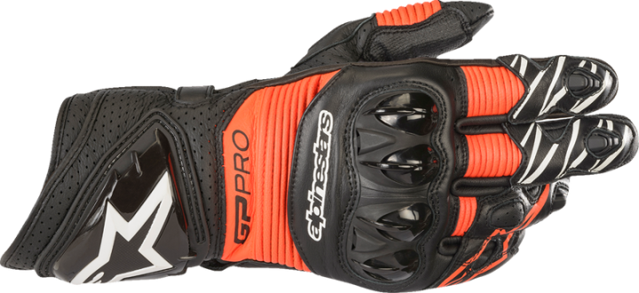 ALPINESTARS GP Pro RS3 Gloves - Black/Fluo Red - Small 3556922-1030-S
