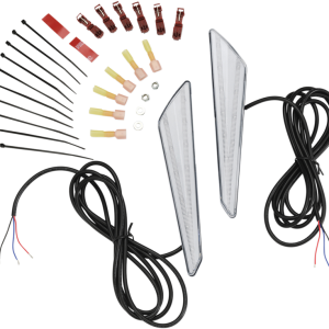 SHOW CHROME LED Marker Lights - Clear Lens/Amber LEDs - GL1800 52-922A