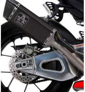 71002PTN Arrow Pista Slip-on Exhaust, Titanium Dark for Aprilia RSV4 1100 Factory 19-20