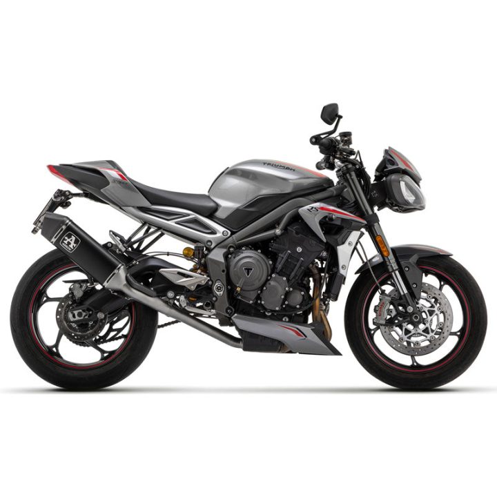 ARROW Triumph Street Triple 765 '20-'22 Veloce Racing Exhaust, Dark 71002VAN