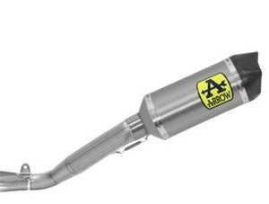 71179hk Arrow Yamaha Yzf R1 2017-2024 Titanium Race-Tech Silencer With Carbon End Cap + 2:1 Link Pipe For Original Collectors