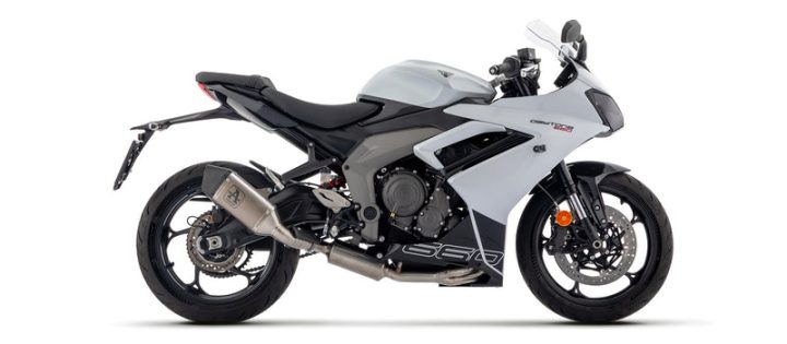 ARROW Triumph Daytona 660 2025 Homologated Full System With Veloce Titanium Slip On 71507VL