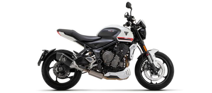 ARROW Triumph Trident 660 / Triumph Trident 660 Triple Tribute Edition 2021-2026 Homologated Full System With Veloce Aluminium Dark Slip On 71508VAN