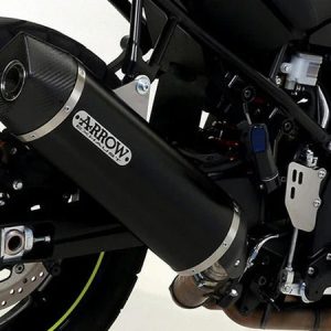 Arrow Suzuki Dl 1000 V-Strom '14 Homologated Aluminium Dark Maxi Race-Tech Silencer With Carbon End Cap For Original Collec. 71816akn