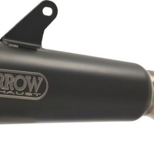 Arrow Pro-Race Slip-on Exhaust, Nichrome Dark for Kawasaki Z400 2019-2024 71874PRN