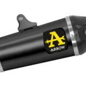 71932PKN Arrow HIGH/LOW MOUNT Works Slip-on Exhaust, Nichrome Dark for Yamaha MT-09 21-23