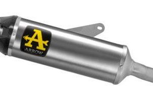 Arrow Indy-Race Slip-on Exhaust, Titanium for Kawasaki Z400/Ninja 400 2023/500 2024 71950PK