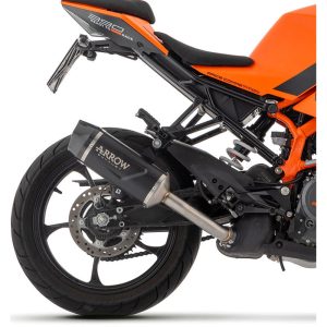 ARROW KTM RC 390 (2022-) Indy Race Evo Slip-on Exhaust, Aluminum Dark 71957AKN
