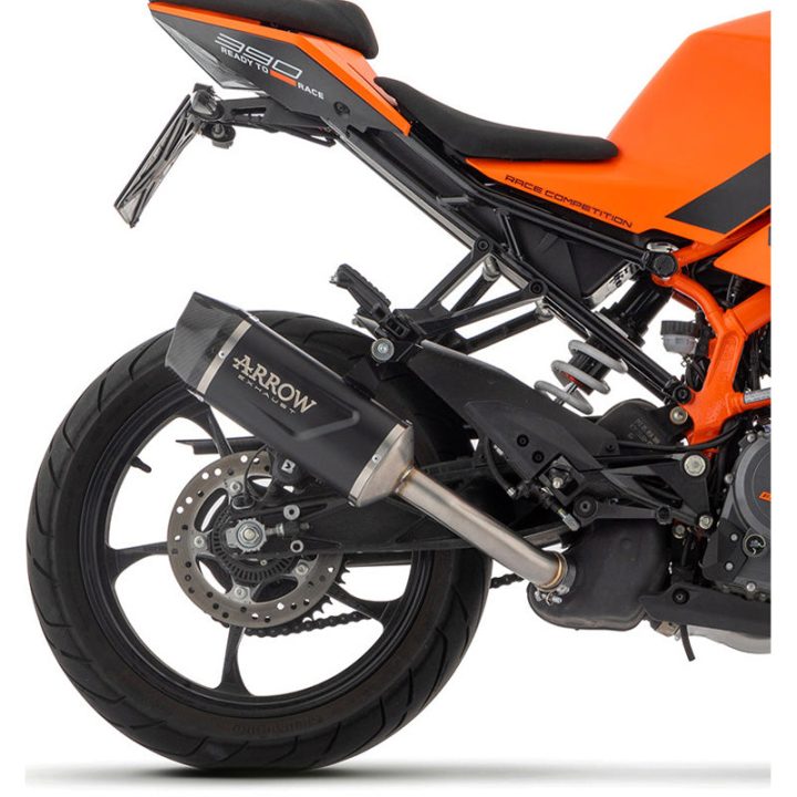 ARROW KTM RC 390 (2022-) Indy Race Evo Slip-on Exhaust, Aluminum Dark 71957AKN