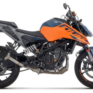 ARROW KTM 125 Duke / KTM 390 Duke 2024-2025 Indy Race EVO Aluminium Dark Slip On With Carbon End Cap 71972AKN