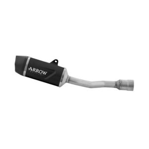 71972AKN Arrow Exhaust slip on INDY EVO ALUMINIUM "DARK-CARBON END CAP for KTM DUKE 390 2024 - 2025