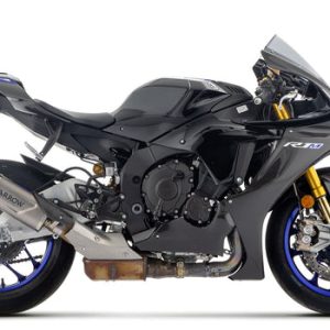 ARROW Yamaha YZF R1 / Yamaha YZF R1 World GP 60th Anniversary Edition / Yamaha YZF R1M 2015-2026 Indy Race EVO Titanium Slip On With Carbon End Cap 71983PK