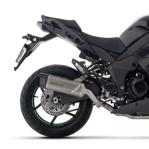 ARROW Kawasaki Ninja 1000SX ZX1000 / Kawasaki Ninja 1100SX ABS / Kawasaki Ninja 1100SX ABS SE 2020-2025 Indy Race EVO Titanium Slip On With Carbon End Cap 71987PK