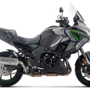 ARROW Kawasaki Versys 1000 KLZ1000 SE LT+ / Kawasaki Versys 1100 KLZ1100 SE LT 2021-2025 Indy Race EVO Titanium Slip On With Carbon End Cap 71993PK