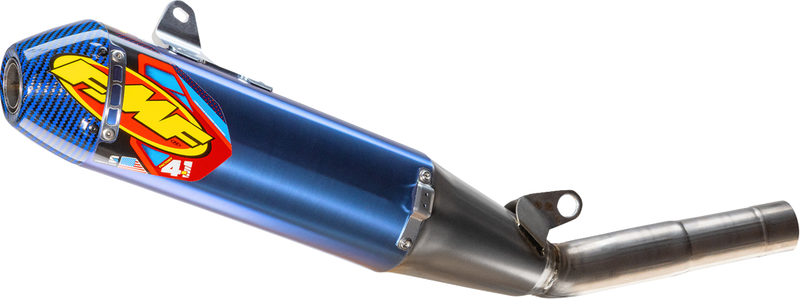 FMF Factory 4.1 RCT Slip-On Muffler - Titanium/Anodized - Carbon End Cap - YZ250F/X 044486