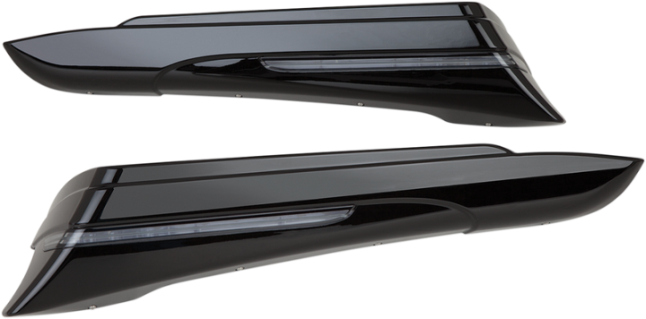 CIRO Saddlebag Extensions - FLHT '97-'13 - Black 40101