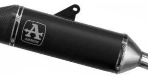 Arrow 72003VAN Veloce Racing Exhaust, Dark(for Sidebags) for Triumph Tiger 1200 2022-2024