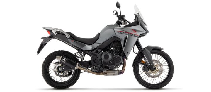 ARROW Honda Transalp XL750 2024-2025 Indy Race Aluminium Dark Slip On With Steel End Cap 72641AON