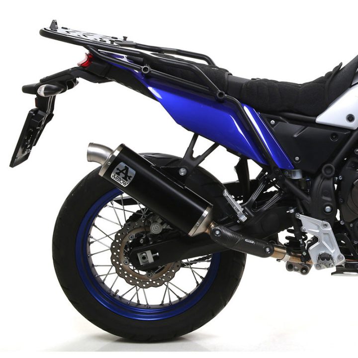 ARROW Yamaha Tenere 700 (2019-2024) Indy Race Evo Exhaust, Aluminum Dark 72649AON
