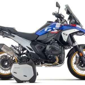 ARROW BMW R 1300 GS, BMW R 1300 R, and BMW R 1300 RS 2024-2026 Indy Race EVO Titanium Slip On With Carbon End Cap 72658PK
