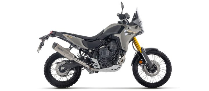ARROW Yamaha Tenere 700 / Yamaha Tenere 700 XTZ07 2019-2026 Indy-Race EVO Titanium Slip On With Carbon End Cap 72660PK