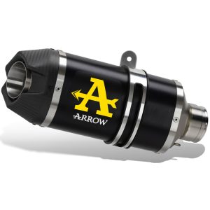 ARROW Yamaha Tenere 700 / Yamaha Tenere 700 XTZ07 2019-2026 Indy Race Aluminium Dark Slip On With Carbon End Cap 72661AKN