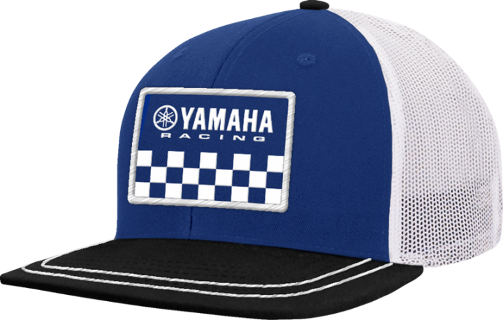 YAMAHA APPAREL Yamaha Racing Hat - Flat Bill - Black/Blue NP21A-H3198