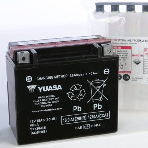 Yuasa Battery Ytx20-Bs Maintenance Free 49-1969