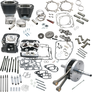 S&S CYCLE Hot Set-Up Kit - 124" - Black 900-0568