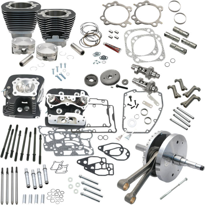 S&S CYCLE Hot Set-Up Kit - 124" - Black 900-0568